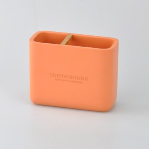 Accessoires de salle de bain classiques en poly rond orange 7 pièces - Product Image 6