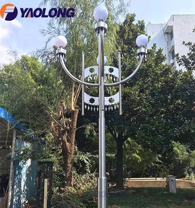 Yeni bahçe dekoratif çok kafa paslanmaz çelik ışık direği/sokak ışık direği kenya için - Product Image 2