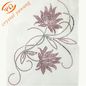 wholesale crystal rhinestone flower applique