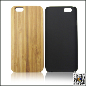 Venta caliente pc inferior de madera de bambú case para iPhone 6, bambú para <span class=keywords><strong>el</strong></span> iPhone estuche rígido - Product Image 2