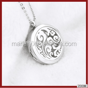 Acier inoxydable <span class=keywords><strong>OM</strong></span> Loket Pendentif Charmes <span class=keywords><strong>De</strong></span> Yoga Aromathérapie Huile Essentielle Diffuseur Collier Bijoux - Product Image 5