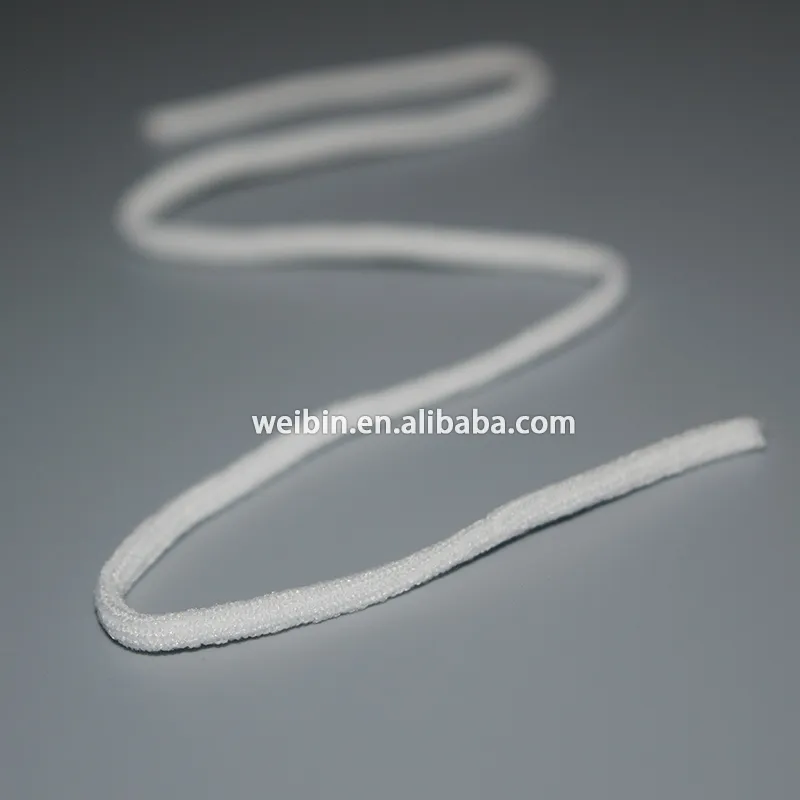 Runde elastische Schnur 3mm, weiße elastische Schnur für Masken