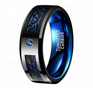 <strong>Ring</strong> 8mm Black Dragon Tungsten Carbide <strong>Men</strong> Band for <strong>Mens</strong> <strong>Celtic</strong> <strong>Rings</strong> Handmade <strong>Ring</strong> - Product Image 2