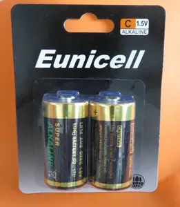 Eunicell 1.5 v AA AAA C D 9 V LR03 LR6 LR14 LR20 碱性电池