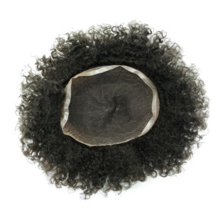 Magazzino vergine inosservabile toupee dei capelli umani brasiliani afro toupee dei capelli raw uomini parrucche afro crespo ricci parrucchino umani <span class=keywords><strong>per</strong></span> il nero uomini - Product Image 1