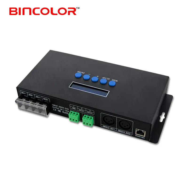 BC-216 5V 24V 16 canales IC ws2812B ws2811 pixel Controlador led rgb rgbw
