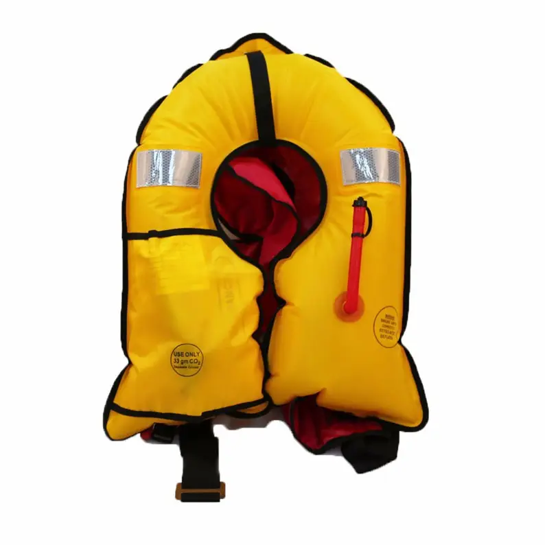 Спасательный жилет для морской спасательной лодки, автоматический спасательный жилет ручной и аварийно-спасательный жилет для накачивания