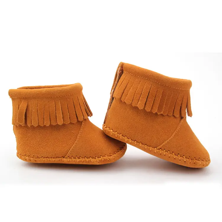 Baby Walking Shoes Yellow Boots Snow Tassel Fringe Boots For Sale