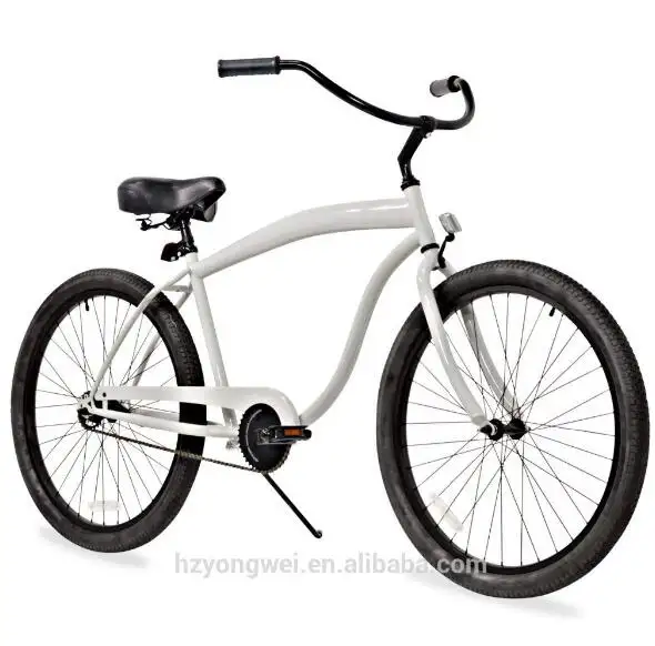 26 inch women white beach cruiser bike