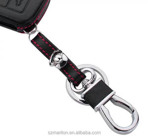 Gran oferta, Funda de cuero personalizada para llave de coche para Ford Escope Fiesta Focus, hecha a mano, plegable, colgante OEM, diseño elegante a la moda - Product Image 5