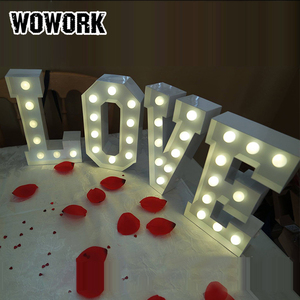 Lampes à lettres WOWORK 2026, petites lettres lumineuses, lettres lumineuses pour la maison, artisanat en métal, lampe LED 3D - Product Image 3