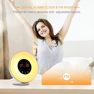 2017 mejor artículo wake up Light con Amanecer simulación despertador - Product Image 6