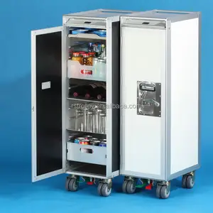 Airline Service Food Trolley Cart Aluminium Inflight Trolley
