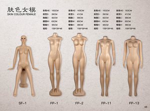 Exhibición de <span class=keywords><strong>ropa</strong></span> barata cuerpo completo busto grande mujer maniquí piel vestido de novia maniquí - Product Image 6