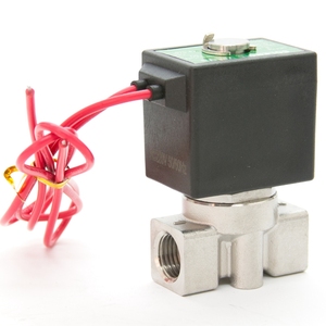Válvula solenoide de 2 vias, válvula solenoide/água, ar, gás, óleo/1/4/válvula solenoide pneumática