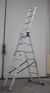 NOUVELLE Pratique <span class=keywords><strong>8</strong></span> mètre pliant en <span class=keywords><strong>aluminium</strong></span> droite échafaudages <span class=keywords><strong>échelle</strong></span> utilisé - Product Image 2