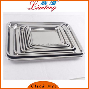 Poli haute qualité en acier inoxydable plateau de jeu arabique, barbecue plateau de service - Product Image 4