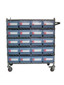 Bonne qualité fil étagères mobile chariot avec cueillette des bacs pour <span class=keywords><strong>vente</strong></span> - Product Image 4