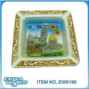 Recuerdo al <span class=keywords><strong>por</strong></span> mayor de cerámica ashtray para <span class=keywords><strong>italia</strong></span> de viaje personalizado - Product Image 2