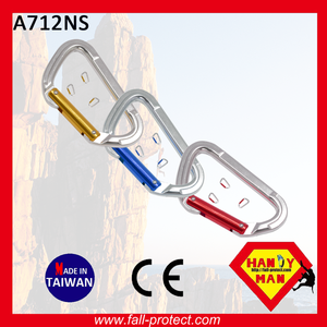 Colorful Anodized Safe CE Certificate Straight Gate Aluminum Carabiner For Outdoor Sports - Product Image 2