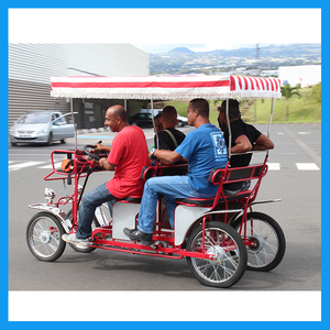 Leisure <span class=keywords><strong>Tandam</strong></span> adult Surrey bike bicycle pedal car 4 person images - Product Image 2