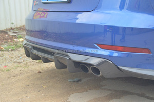 JC <span class=keywords><strong>Sportline</strong></span> คาร์บอนไฟเบอร์ด้านหลังกันชนดิฟฟิวเซอร์สําหรับ <span class=keywords><strong>Audi</strong></span> <span class=keywords><strong>A3</strong></span> S3 2015 2016 - Product Image 4