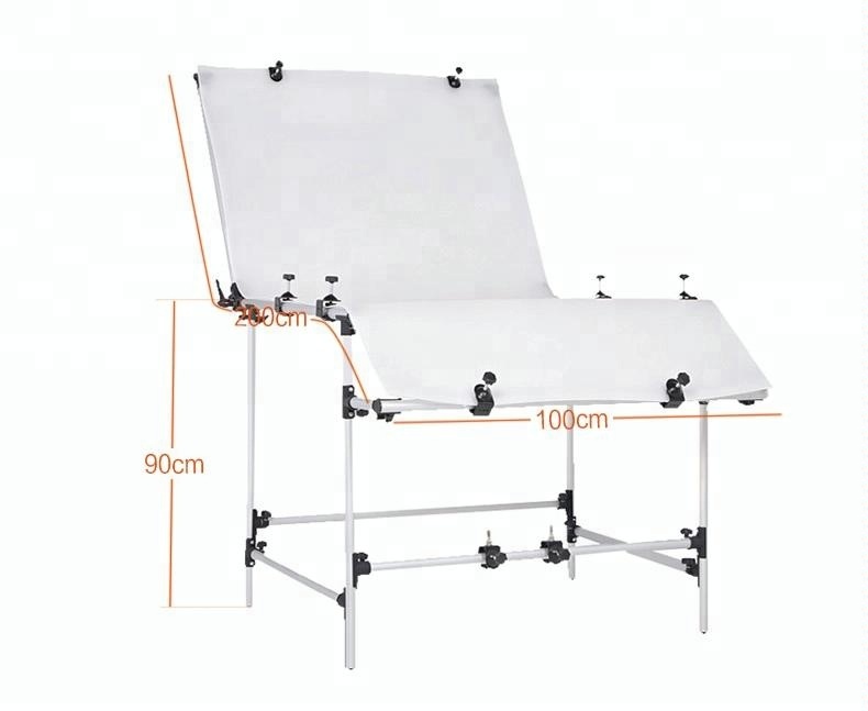 Photo Table 100*200CM Photography Light Shooting Table Photo Studio Background Photographic Equipment