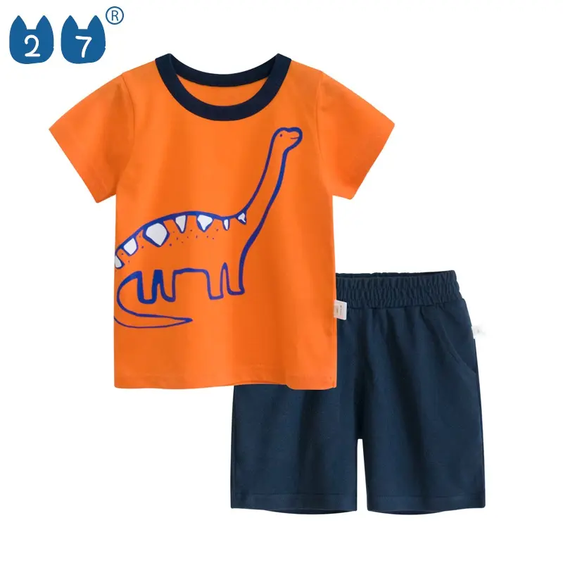 Wholesale boy wear casual summer kids clothing set