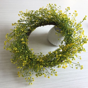 2019 New Design Artificial Leaves Wreath 18 Inch Grapevine Twigs Base Wreath for <strong>Spring</strong> Season <strong>Decoration</strong> - Product Image 3
