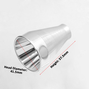 57.5mm(H)x41.5mm(Dia.) en aluminium réflecteur <span class=keywords><strong>de</strong></span> SMO pour hs-802 lampe <span class=keywords><strong>de</strong></span> poche - Product Image 2
