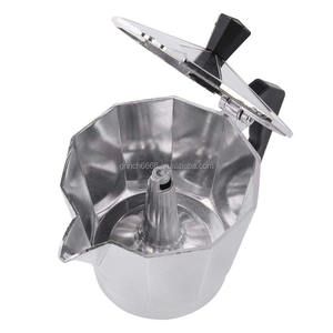 OEM estufa Espresso Moka Pot estufa superior clásica de aluminio Moka Pot 1 <span class=keywords><strong>2</strong></span> 3 6 12 <span class=keywords><strong>tazas</strong></span> italiano Express <span class=keywords><strong>Greca</strong></span> <span class=keywords><strong>cafetera</strong></span> Moka Pot - Product Image 4