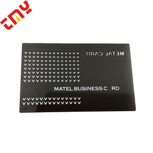 Carte <span class=keywords><strong>di</strong></span> <span class=keywords><strong>credito</strong></span> personalizzate in metallo vuoto stampa <span class=keywords><strong>di</strong></span> biglietti da visita in metallo nero - Product Image 4