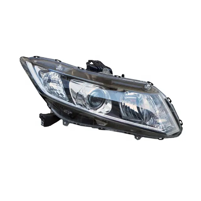 Lampu depan berkualitas baik, lampu depan perakitan lampu depan untuk Honda Civic 9 2012-2015, aksesori lampu mobil lainnya