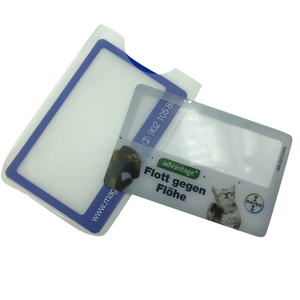 프레넬 렌즈가있는 광고 평면 돋보기 시트 맞춤형 PVC 신용 카드 돋보기 - Product Image 3