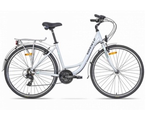 Bicicletta Vintage a 18 Velocità con Telaio in Acciaio per Donna / Bicicletta Urbana Vintage da 28 Pollici / Bici da Città - Product Image 1