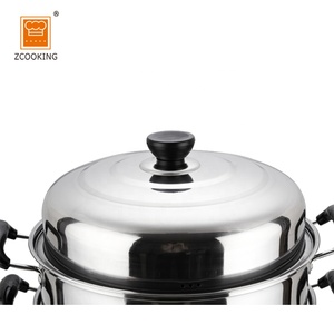 Nouvelle cocotte vapeur en <span class=keywords><strong>acier</strong></span> inoxydable avec plateau et double fond - Product Image 6