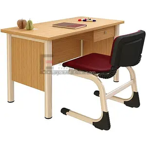 学校教师桌椅套装电脑桌家具木制桌椅