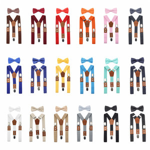 Commercio all'ingrosso Elastico Regolabile Mens Della Bretella <span class=keywords><strong>In</strong></span> <span class=keywords><strong>Pelle</strong></span> & Bowtie Set per Gli Uomini - Product Image 6