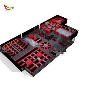 Parc de trampolines intérieur professionnel, solutions de parc d'aventure intérieur avec Wipe Out, Bumper Balls et Dodge Ball - Product Image 4