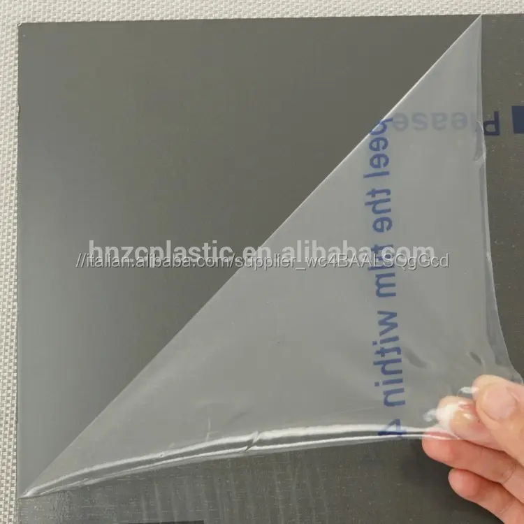 Anti riflessione riflettente trasparente pellicola protettiva per profili in alluminio