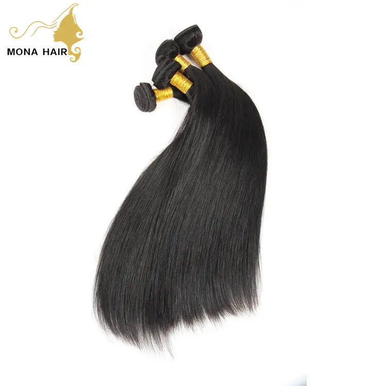 Straight human hair on GuangZhou Mona hair company