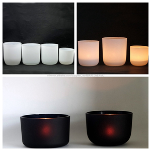 Givré blanc plat <span class=keywords><strong>grand</strong></span> verre <span class=keywords><strong>photophore</strong></span> - Product Image 3