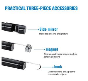 <span class=keywords><strong>Endoscope</strong></span> USB, caméra d'inspection endoscopique 3 en 1, 0,3 mégapixels, caméra serpent étanche - Product Image 5