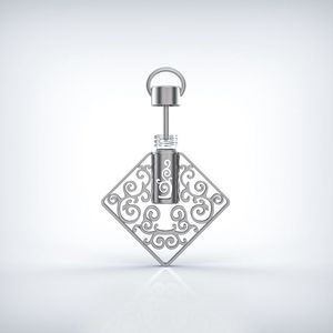 MUB 2017 plata caliente del oro del estilo y collar antiguo de la joyería del perfume del color, colgante de la botella de perfu - Product Image 2
