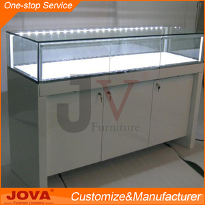 Vitrinas <span class=keywords><strong>para</strong></span> Joyería Usadas Hechas a Medida, Moderno <span class=keywords><strong>Mueble</strong></span> de Exhibición de Joyería <span class=keywords><strong>con</strong></span> <span class=keywords><strong>Espejo</strong></span> de Madera, Diseño de Muebles de Exhibición de Joyería de Vidrio - Product Image 2