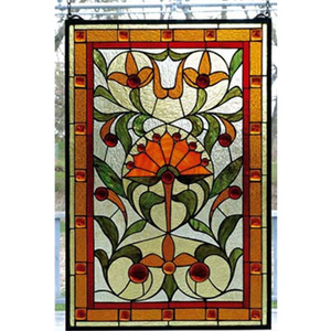 Architectural Stained Glass Sunflower Stained Glass <strong>Window</strong> <strong>Panel</strong> Victorian Stained Glass Ceiling <strong>Panel</strong> - Product Image 5