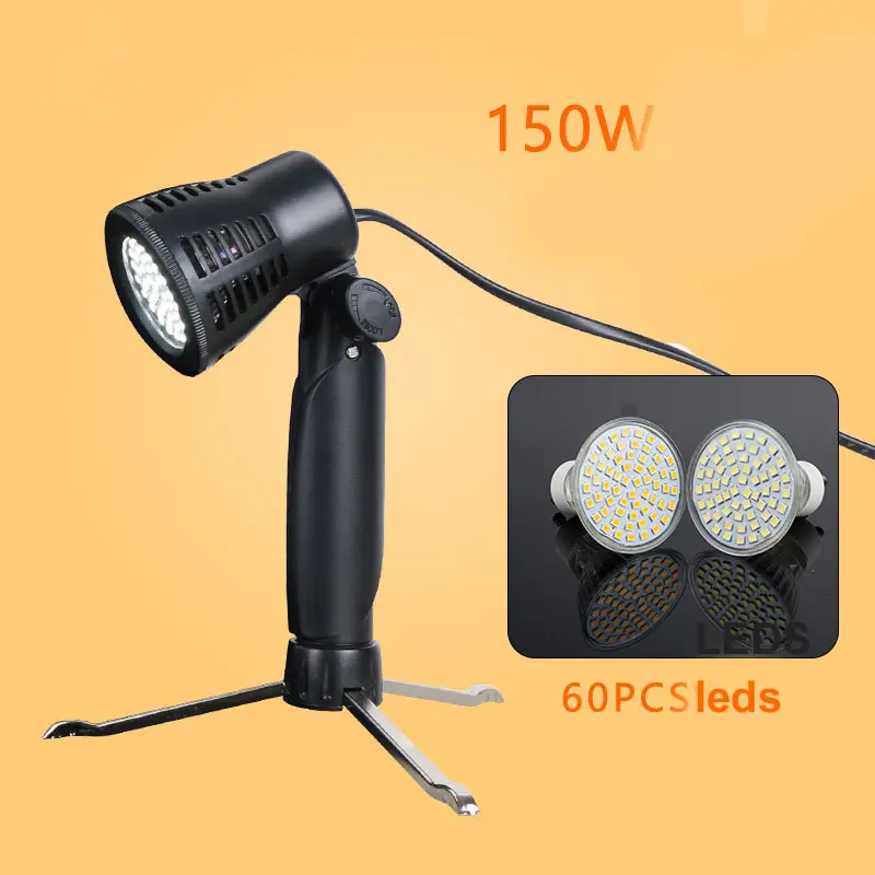 Titik Kecil dengan Tripod Penyangga Bohlam untuk Foto Studio Baru Tiba 1 PC 50 W 5100 K Studio Fotografi LED