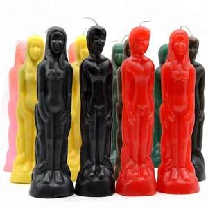 wholesale magic used witch colorful body shape male female human figure candle