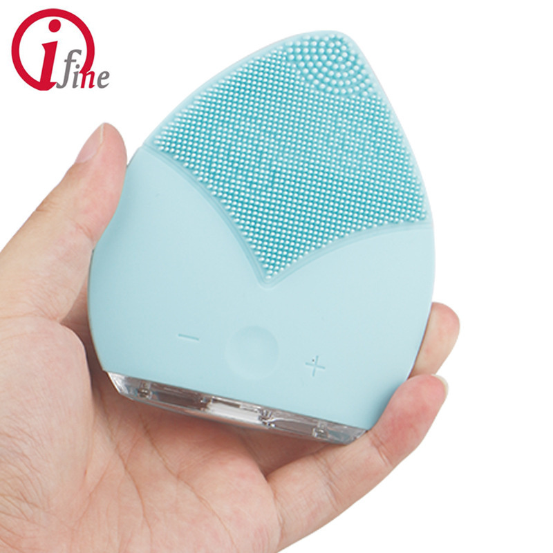 Sold on Amazon 2018 trend products initiation USB rechargeable Sonic facial cleanser for leather products Beauty