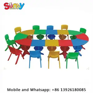 Table à manger et chaise en plastique, mobilier scolaire, sri lanka, 1 pièce